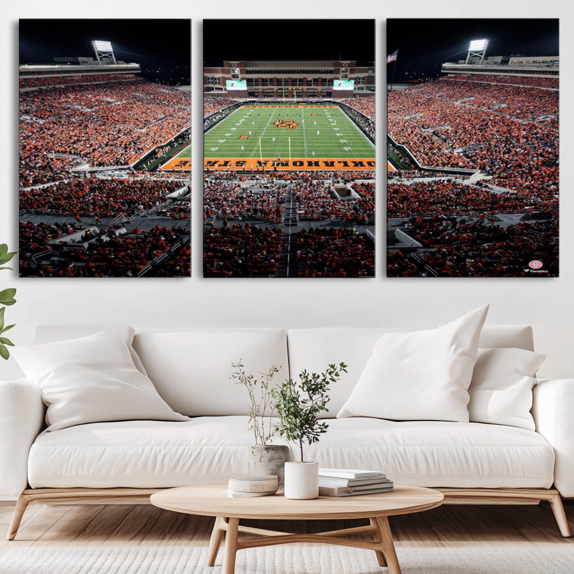 81675-MGV-CV-36X24-Oklahoma State Cowboys Canvas Print, Football Team Print - Stillwater Boone Pickens Stadium Wall Art