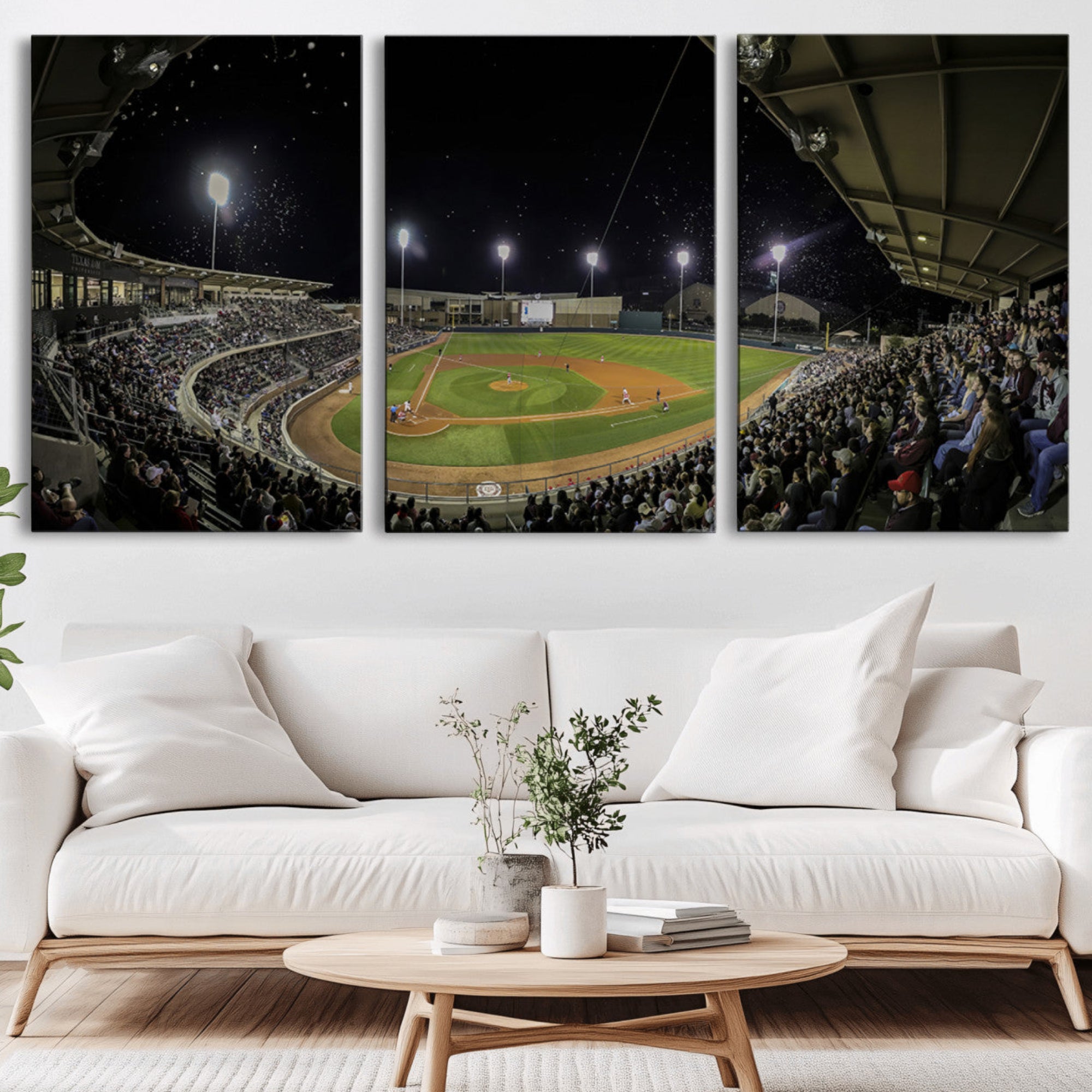 10262-MGV-CV-36X24-Olsen Field at Blue Bell Park - Texas A&M Aggies Baseball Stadium Wall Art Canvas Print