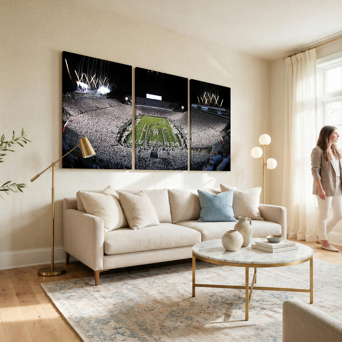 84537-MGV-CV-36X24 - Penn State Beaver Stadium Canvas Wall Art - Nittany Lions Football Print