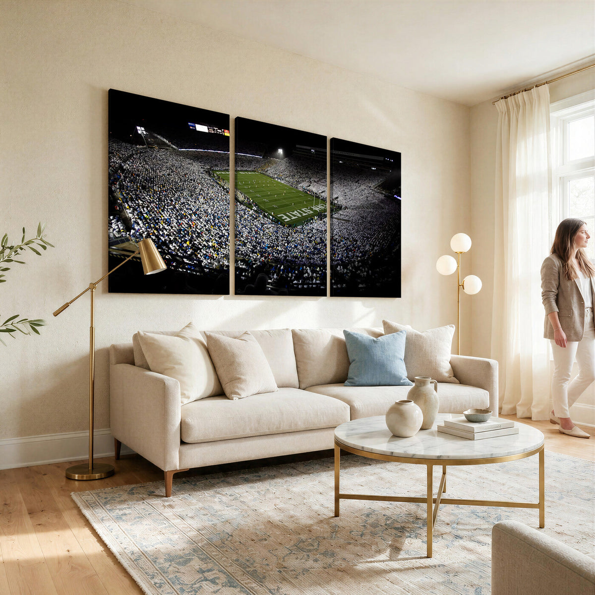 96825-MGV-CV-36X24 - Penn State Football Stadium Wall Art - Beaver Stadium Canvas Print