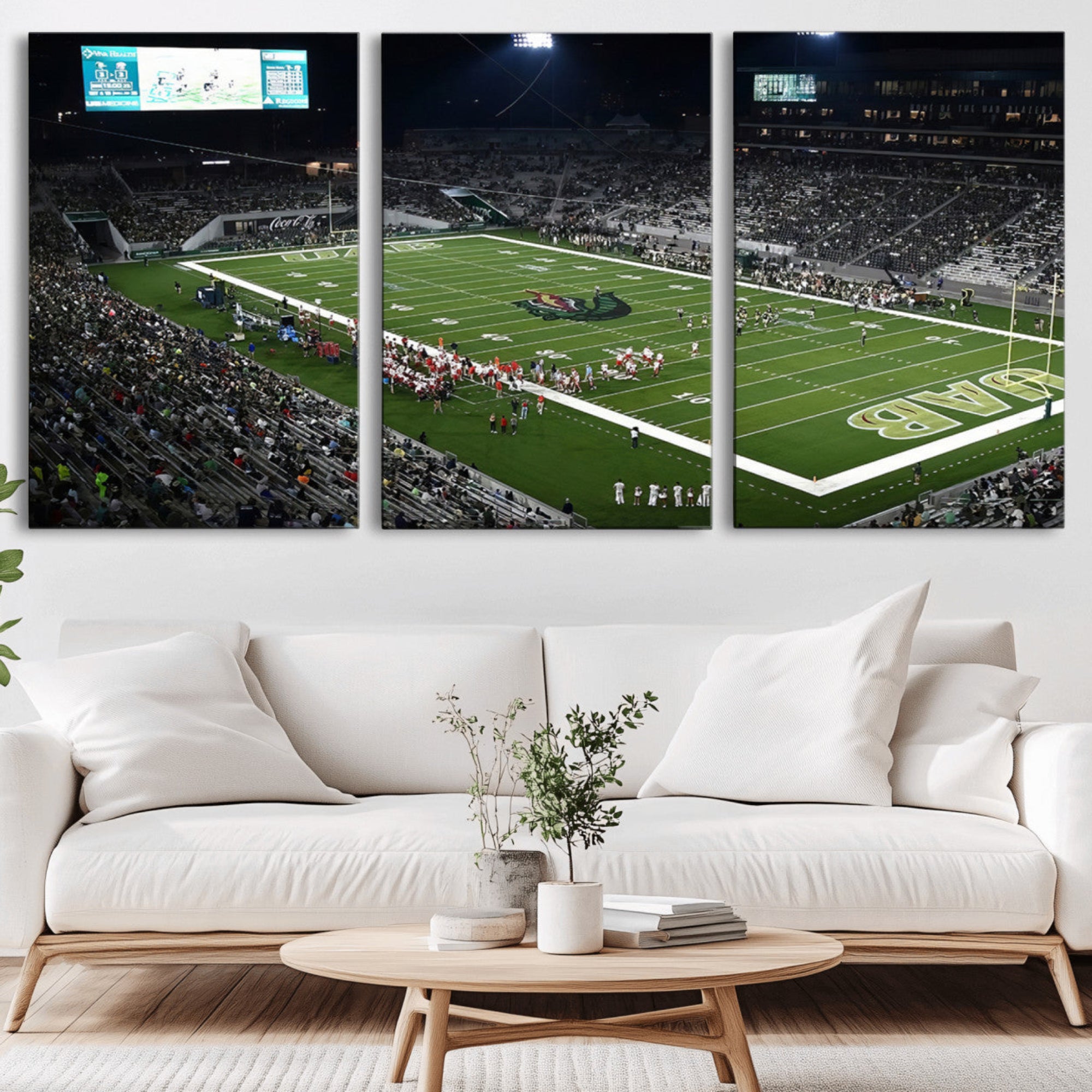 81740-MGV-CV-36X24-UAB Blazers Football Team Print - Birmingham Protective Stadium Wall Art Canvas Print