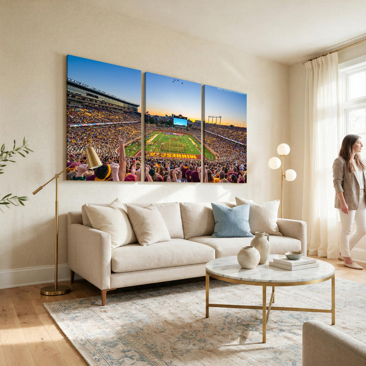 63452-MGV-CV-36X24 - University of Minnesota Golden Gophers Football Team Print