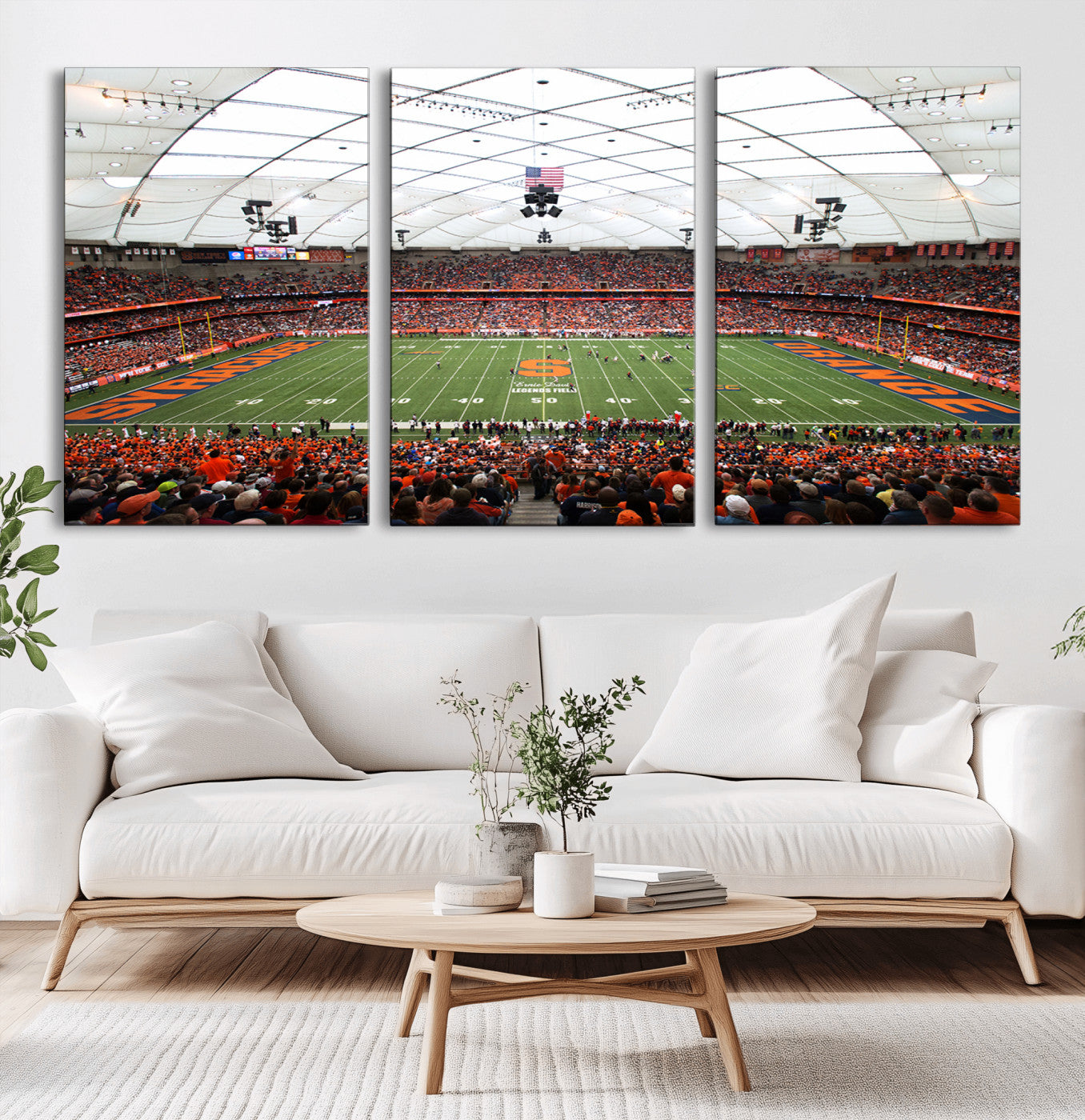 MGV-CV-60X30-3P - Syracuse University Orange Football Team Print - Syracuse JMA Wireless Dome Wall Art Canvas Print