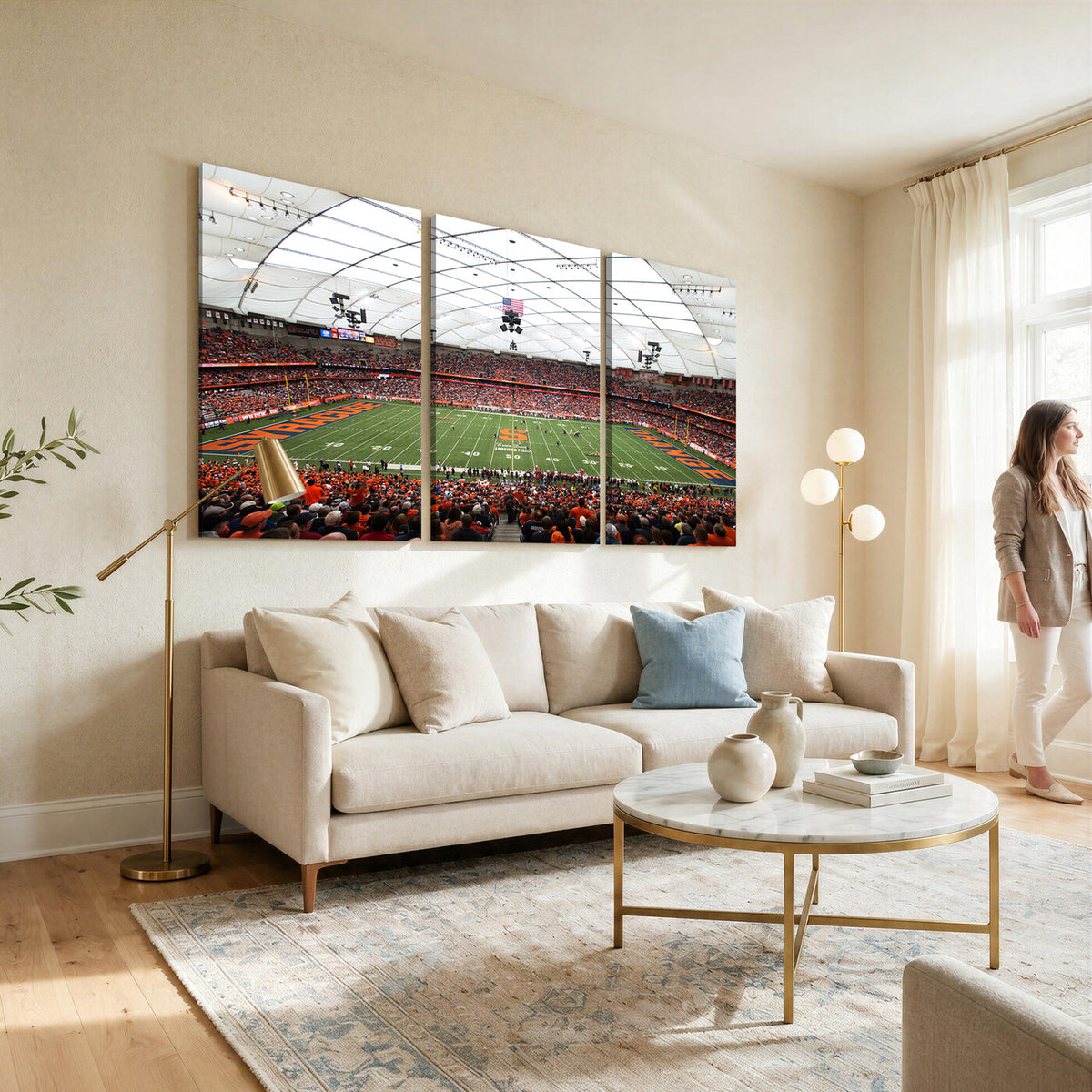 78104-MGV-CV-36X24 - Syracuse University Orange Football Team Print, Syracuse