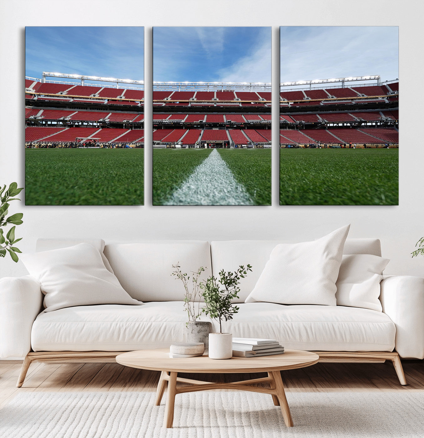 MGV-CV-60X30-3P - University of Tulsa Golden Hurricane Football Team Print - Tulsa H.A. Chapman Stadium Wall Art