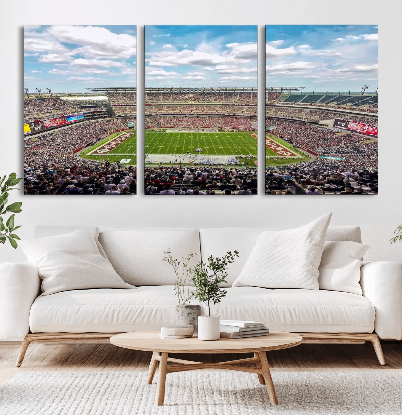 MGV-CV-60X30-3P - The Temple University Owls Athletics Team Print - Philadelphia Lincoln Financial Field Stadium Wall