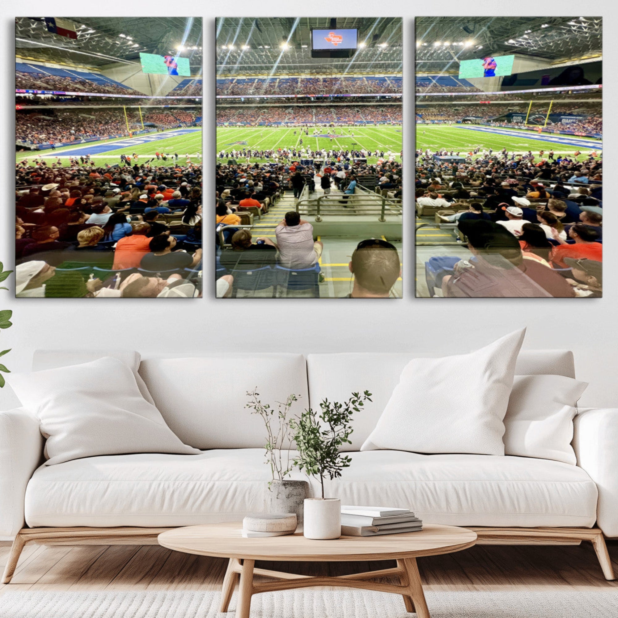 57279-MGV-CV-36X24-The University of Texas at San Antonio Roadrunners Football Team Print - San Antonio Alamodome Wall