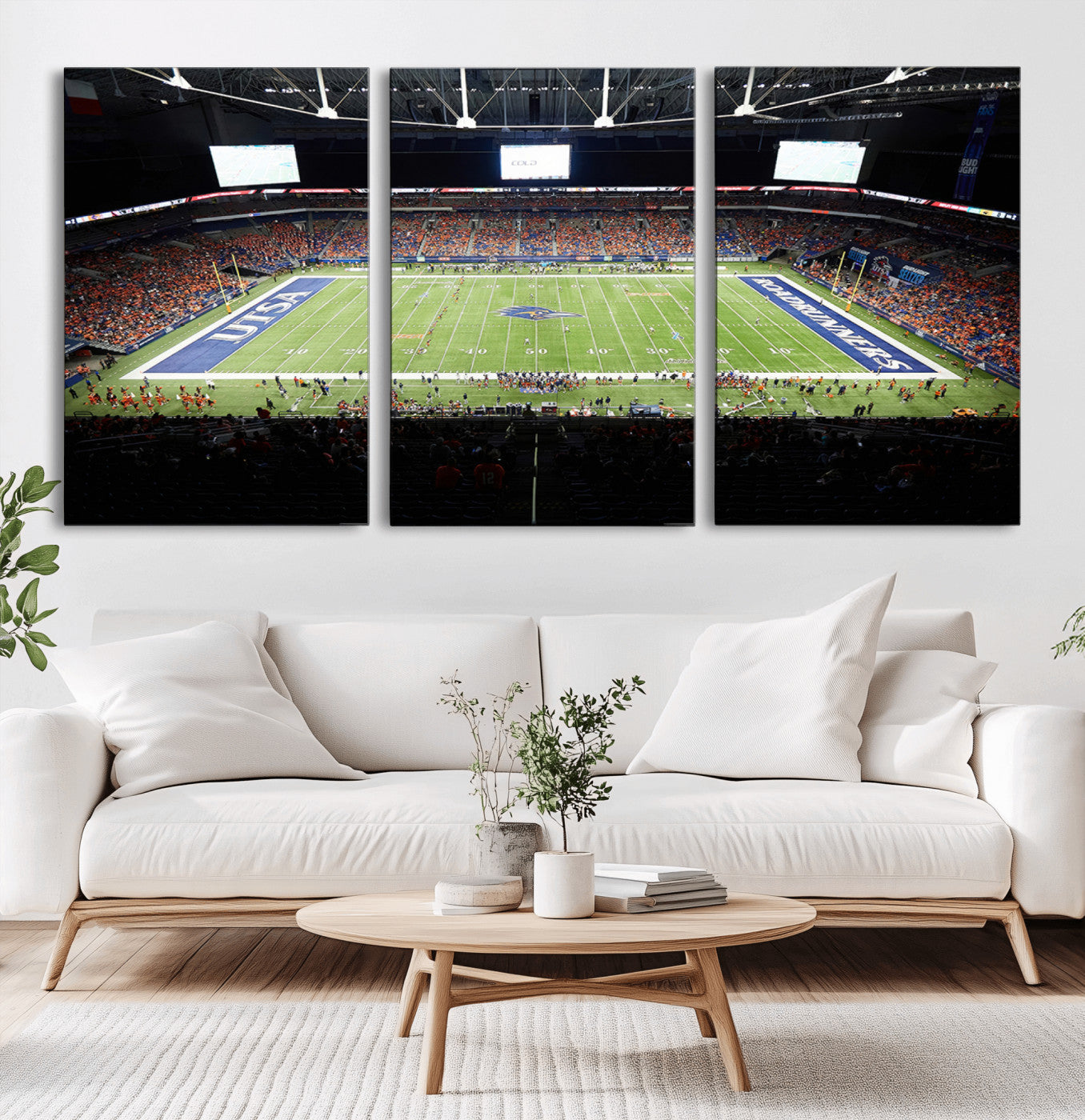 MGV-CV-60X30-3P - The University of Texas at San Antonio Roadrunners Football Team Print - San Antonio Alamodome Wall
