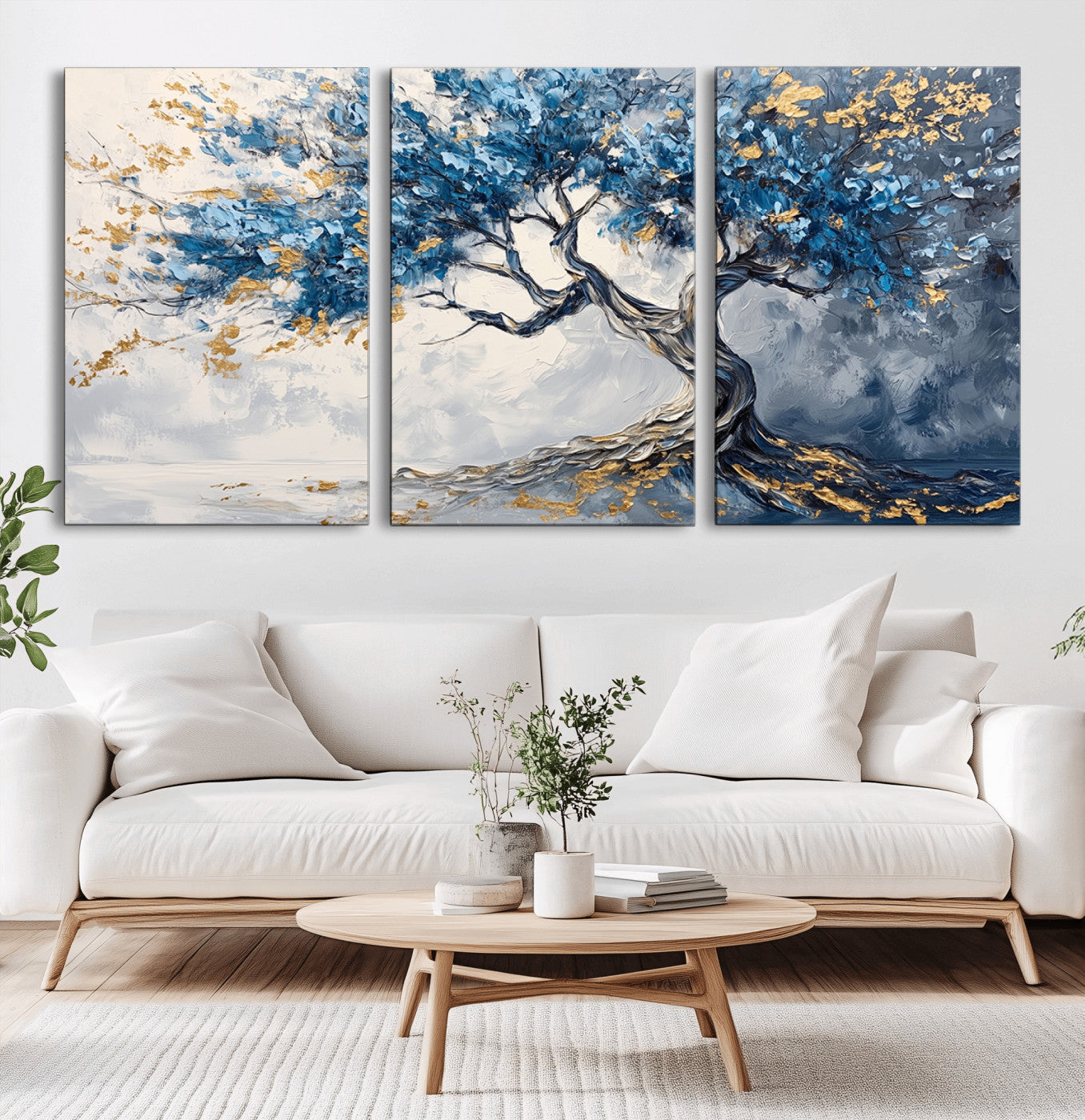 -Abstract Tree Painting Canvas Wall Art | Tree of Life Painting Wall Art Canvas Print