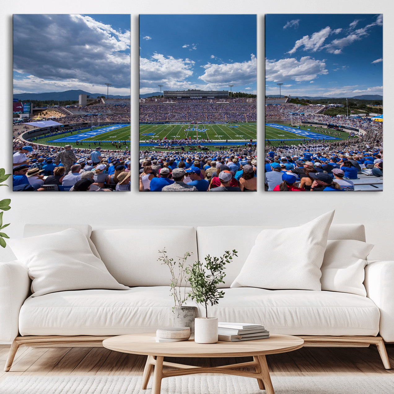 59281-MGV-CV-36X24-Air Force Falcons Football Team Print - Colorado Springs Falcon Stadium Wall Art Canvas Print
