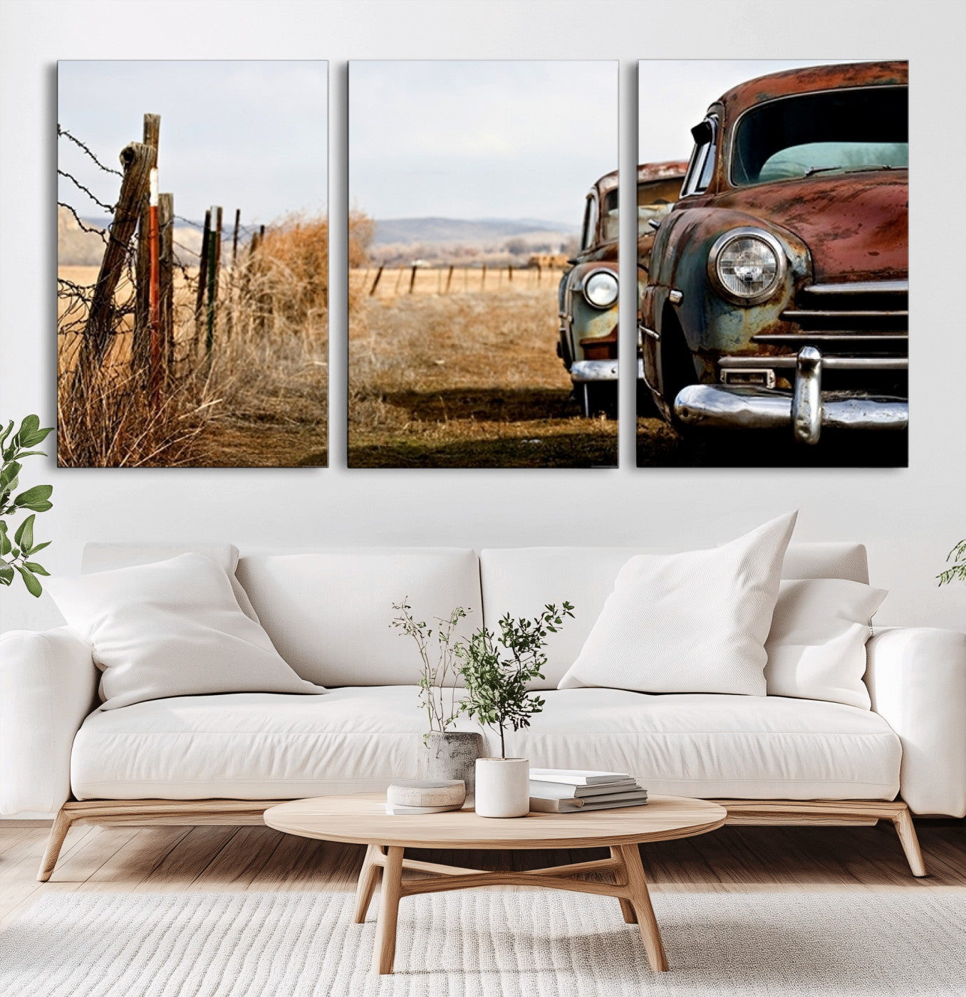 -Classic Cars Vintage Wall Art Canvas Print