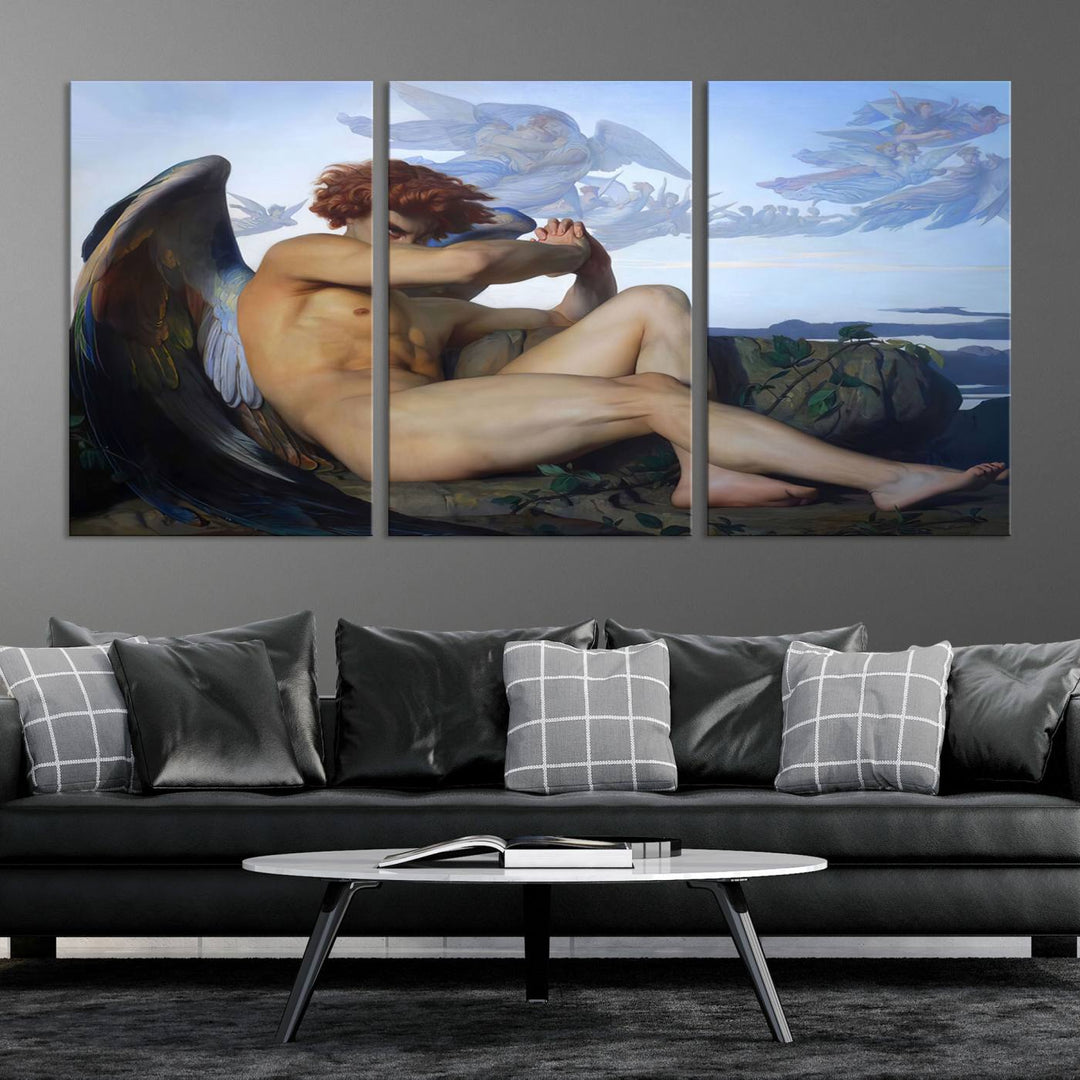 Fallen Angel Wall Art Canvas Print displayed above.