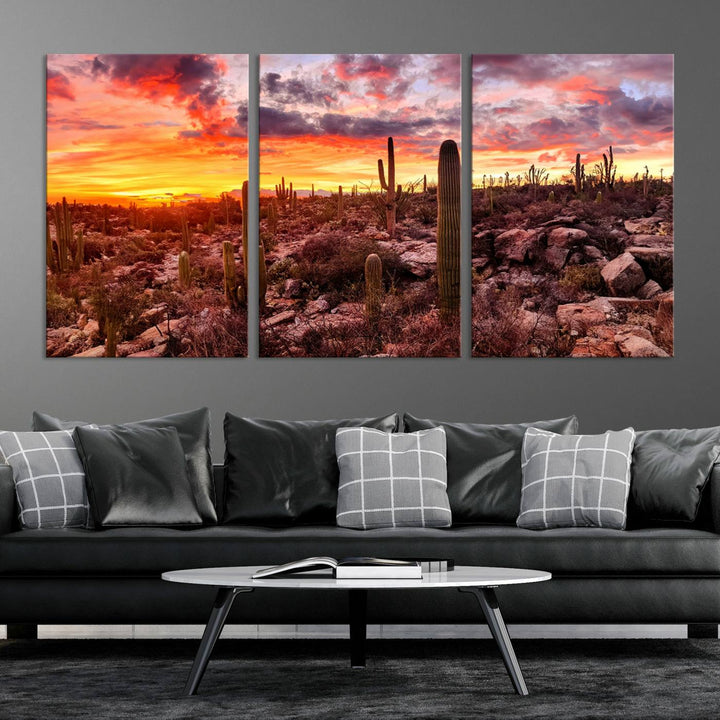 Arizona Desert Print, Western Cowboy Wall Art Print