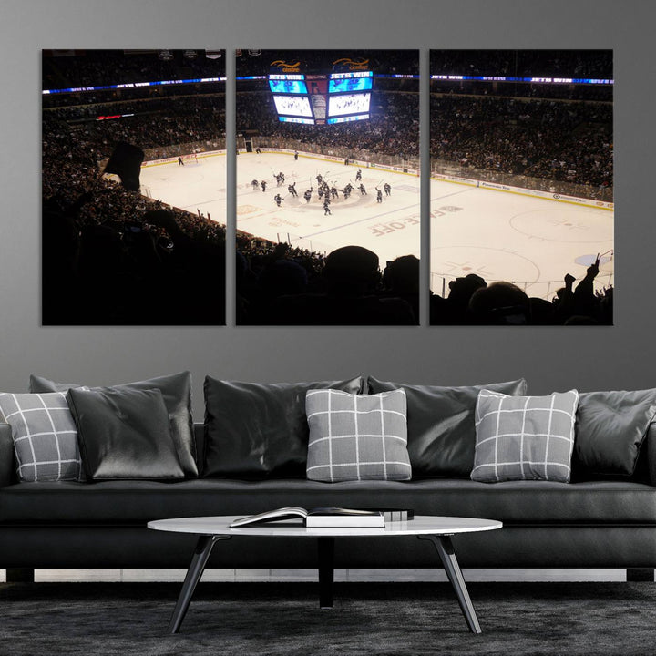 Canada Life Centre Wall Art | Winnipeg Jets Hockey Team Print | Canvas Print | Ready to Hang | Winnipeg Wall Decor