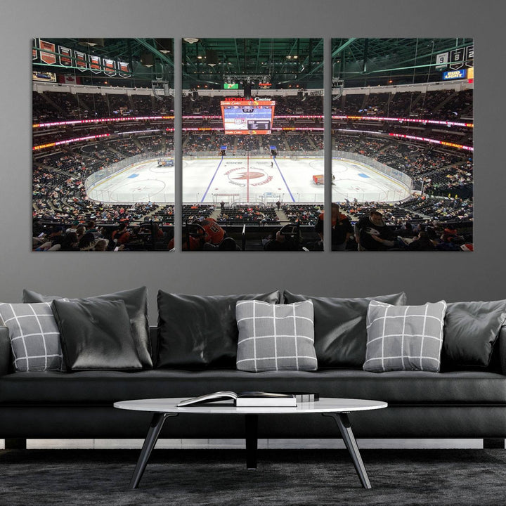 Honda Center California Anaheim Ducks Ice Hockey Stadium Wall Art Canvas Print