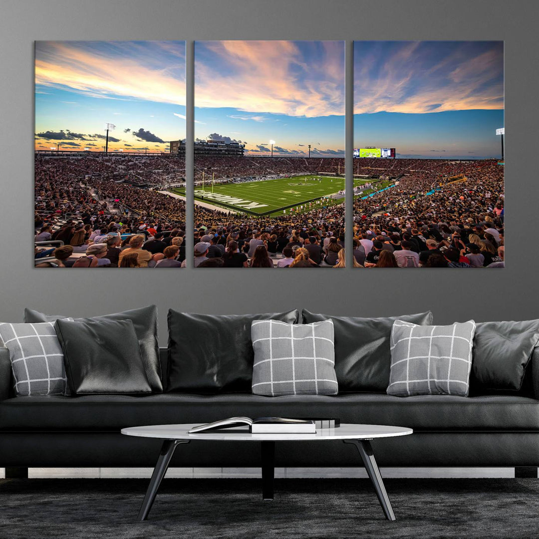 UCF Knights Football Team Print - Orlando FBC Mortgage Stadium Wall Art Canvas Print