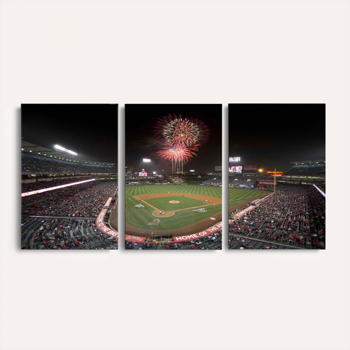 63592-MGV-CV-36X24 - Angel Stadium in Los Angeles Stadium Wall Art Canvas Print
