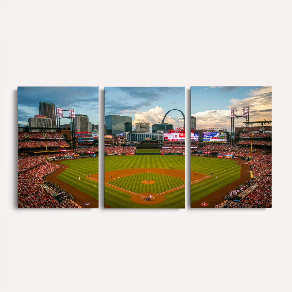 91908-MGV-CV-36X24 - Busch Stadium Wall Art Print | St. Louis Cardinals Baseball