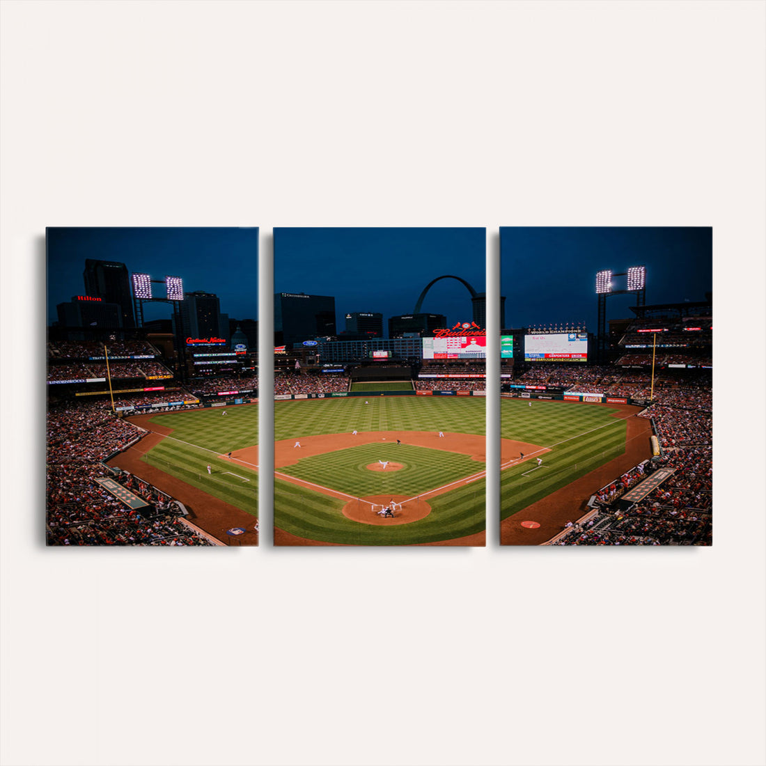 St. Louis Cardinals Baseball Team Print - Busch Stadium Wall Art