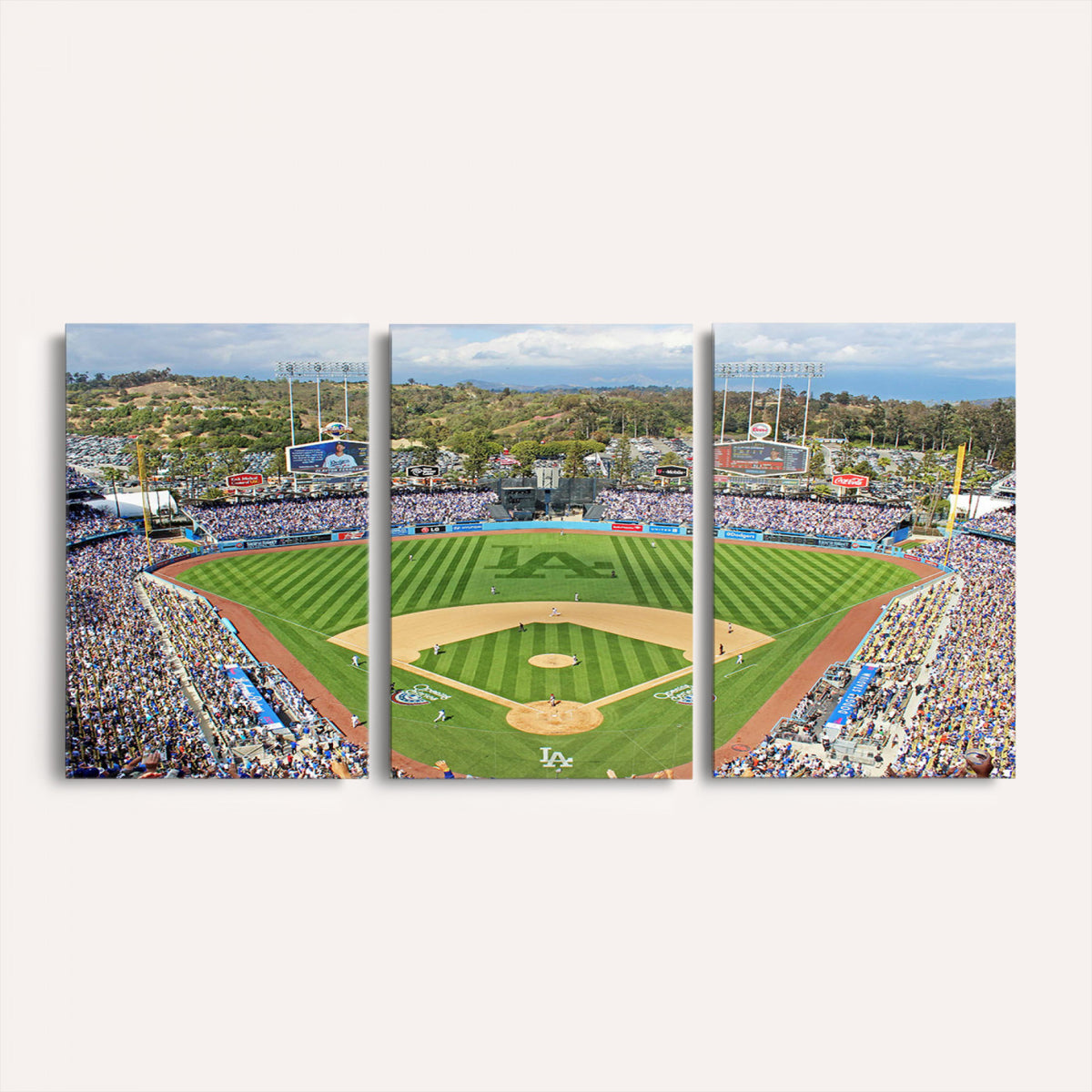 34760-MGV-CV-36X24 - Citi Field Wall Art Print | 3-Panel New York Mets Baseball Stadium Canvas Print