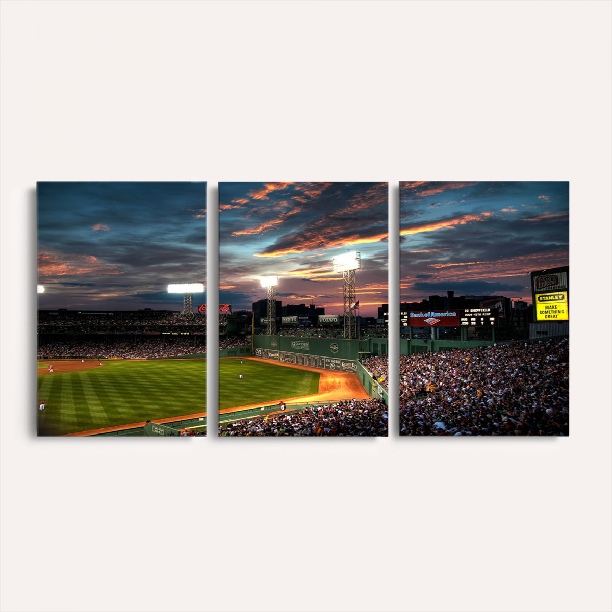 66781-MGV-CV-36X24 - Fenway Park Boston Massachusetts Stadium Wall Art Canvas Print