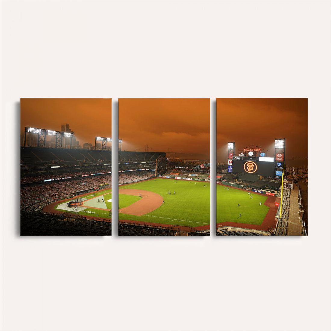San Francisco Giants Baseball Team Print, Oracle Park Stadium Wall Art Canvas Print
