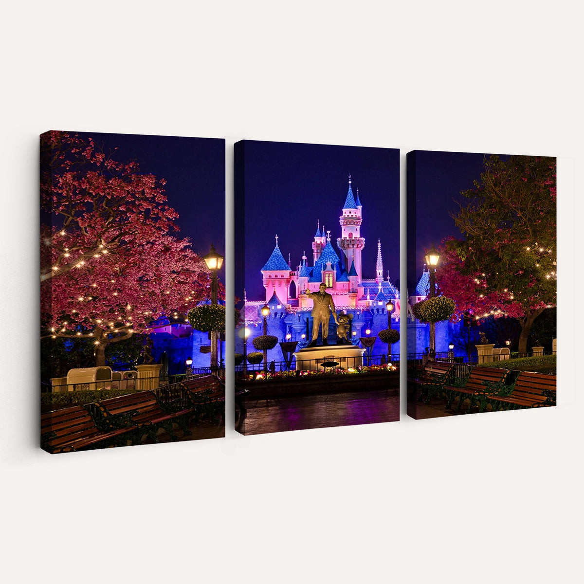 79435-MGV-CV-24X16 - Castle Large Wall Art, Disney Magic Kingdom Kids Room Decor and Christmas Gift