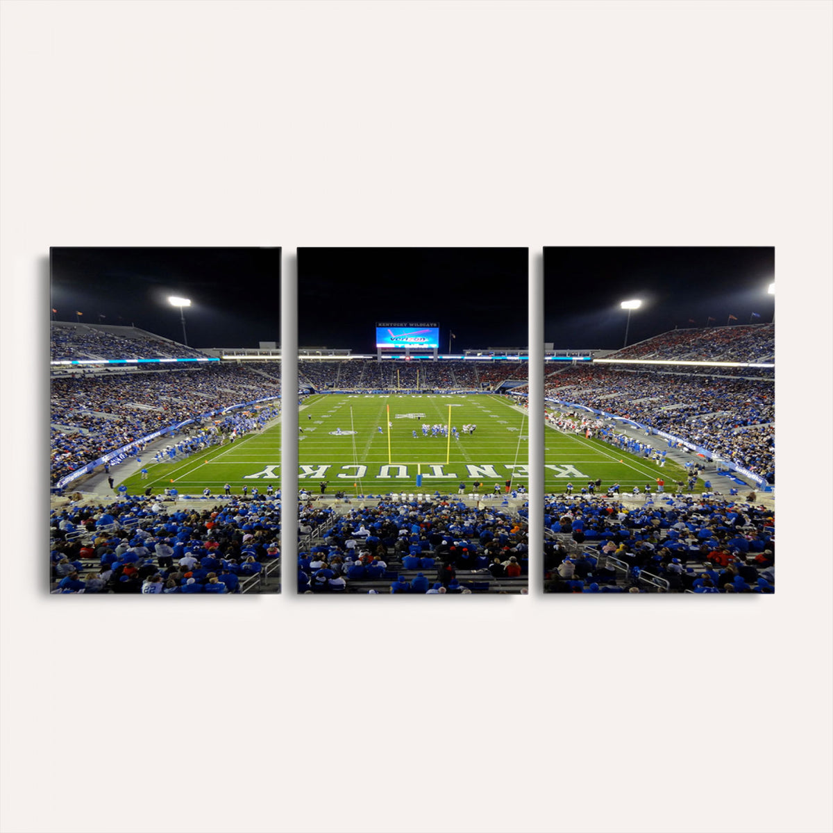 14304-MGV-CV-36X24 - Kroger Field Canvas Wall Art, Kentucky Stadium Wall Art, Framed and Ready to Hang