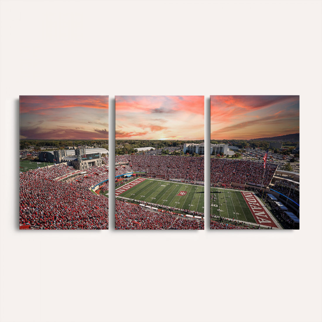Indiana Memorial Stadium Wall Art Canvas Print