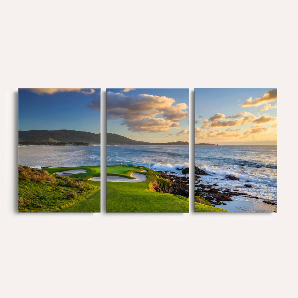 50107048-MGV-CV-36X24 - Pebble Beach Golf Links Wall Art Canvas Print