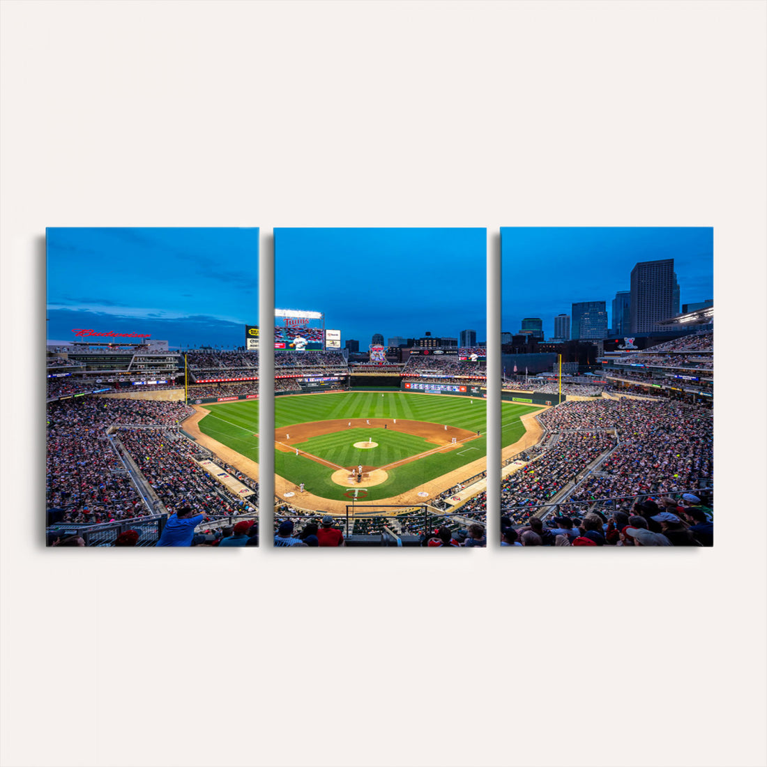 Target Field Stadium Wall Art Canvas Print, Minnesota Twins