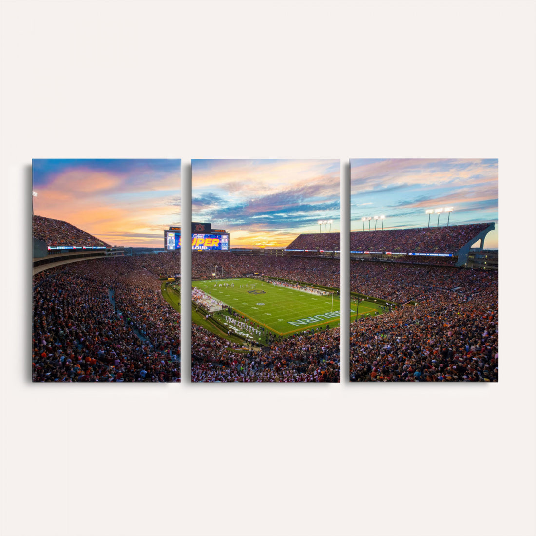 Jordan-Hare Stadium Wall Art Canvas Print, Football Stadium