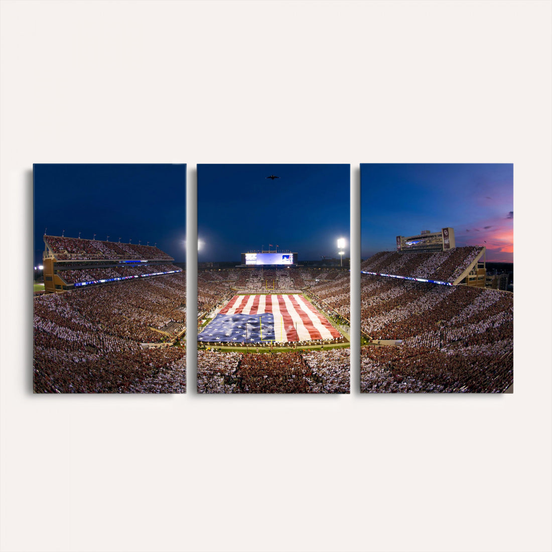 Oklahoma Sooners Memorial Stadium Wall Art Canvas Print