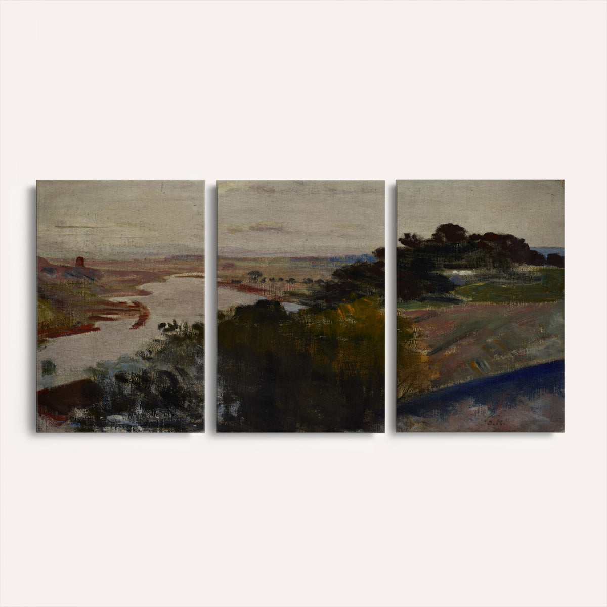 55507874-_Poster-30x20 - Jacek Malczewski Landscape at the Vistula Wall Art Canvas Print