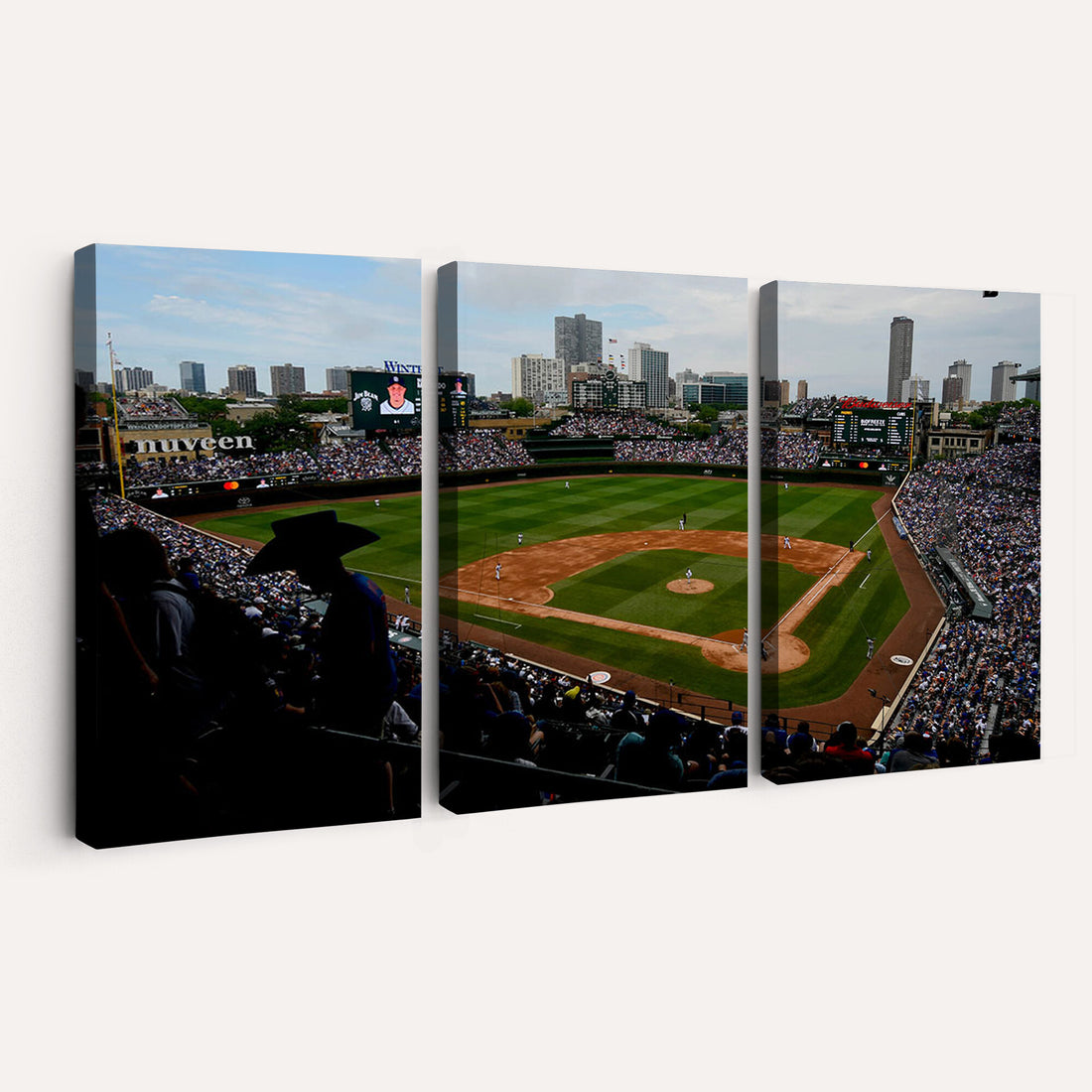 Chicago Cubs Baseball Team Print - Wrigley Field Stadium