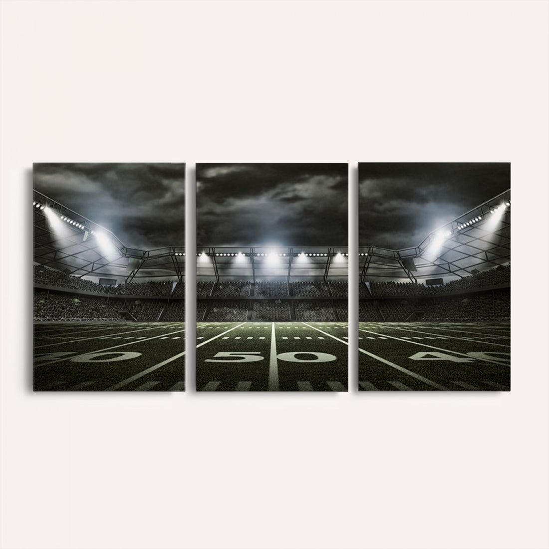 American Football Stadium Wall Art Canvas Print, Stadium Sport Wall Art Print