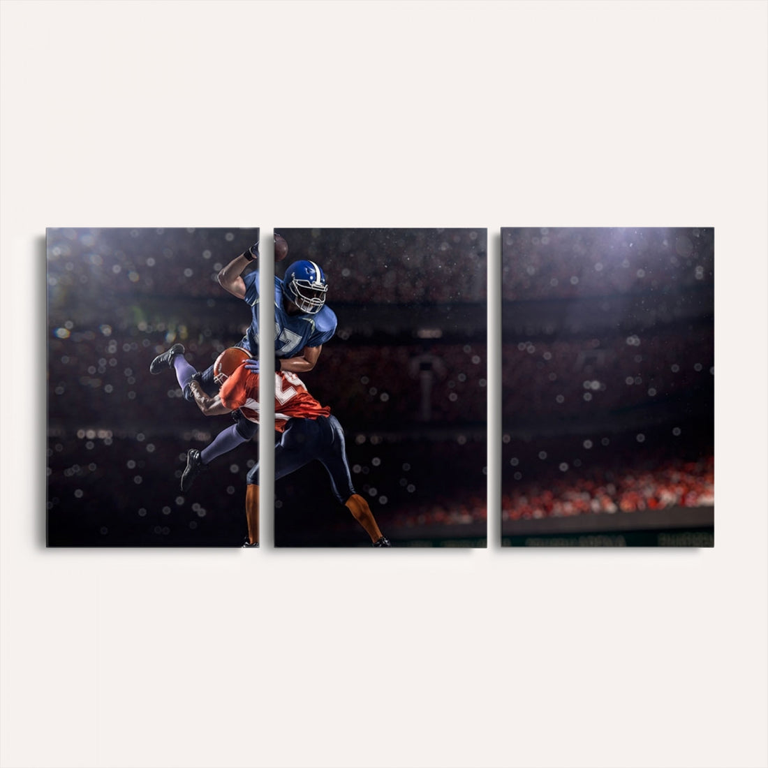 American Football Wall Art Canvas Print, Stadium Sport Wall Art Print