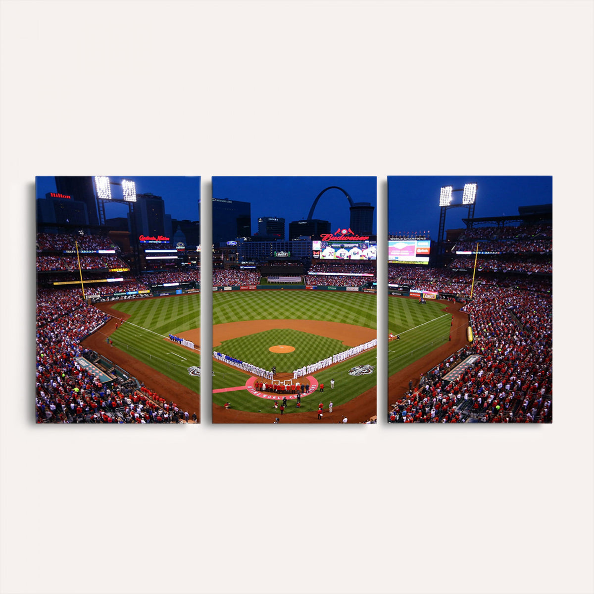 11925-MGV-CV-36X24 - St. Louis Cardinals Baseball Team Print, Busch Stadium Wall Art