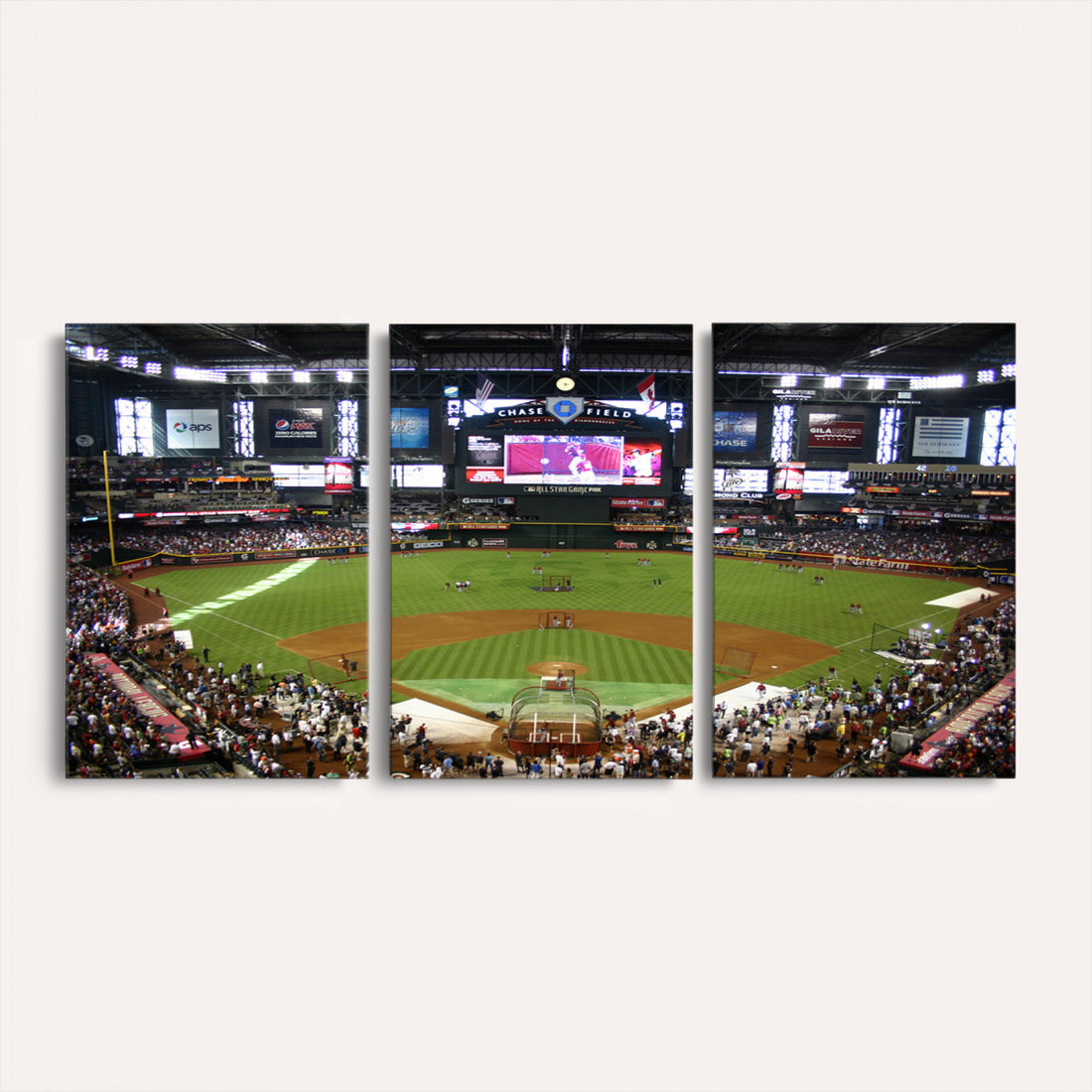Arizona Diamondbacks Baseball Team Print, Phoenix Chase Field Baseball Stadium Wall Art