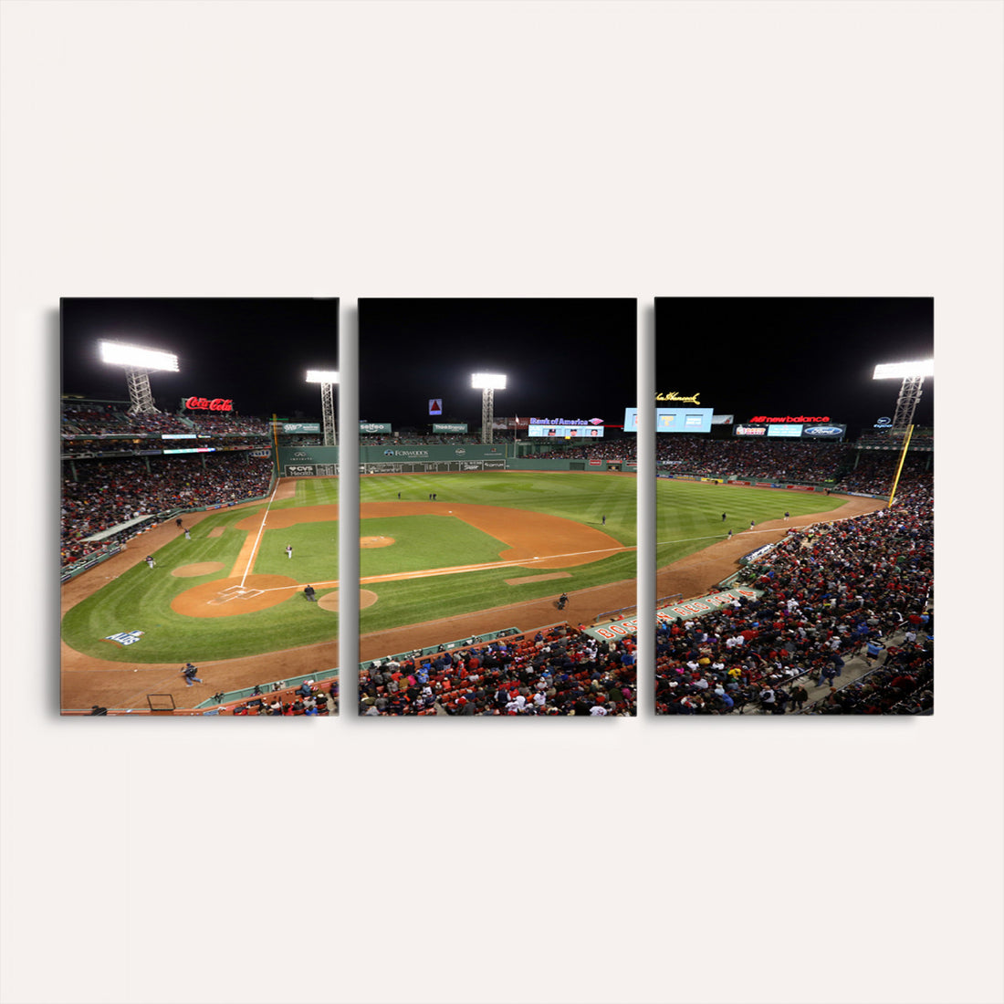 Boston Red Sox Baseball Team Print, Massachusetts Fenway Park Stadium Wall Art