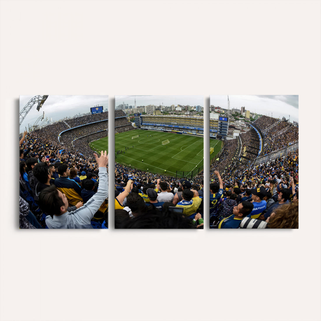 Boca Juniors Soccer Team Print, Buenos Aires Bombonera, Framed and Ready to Hang
