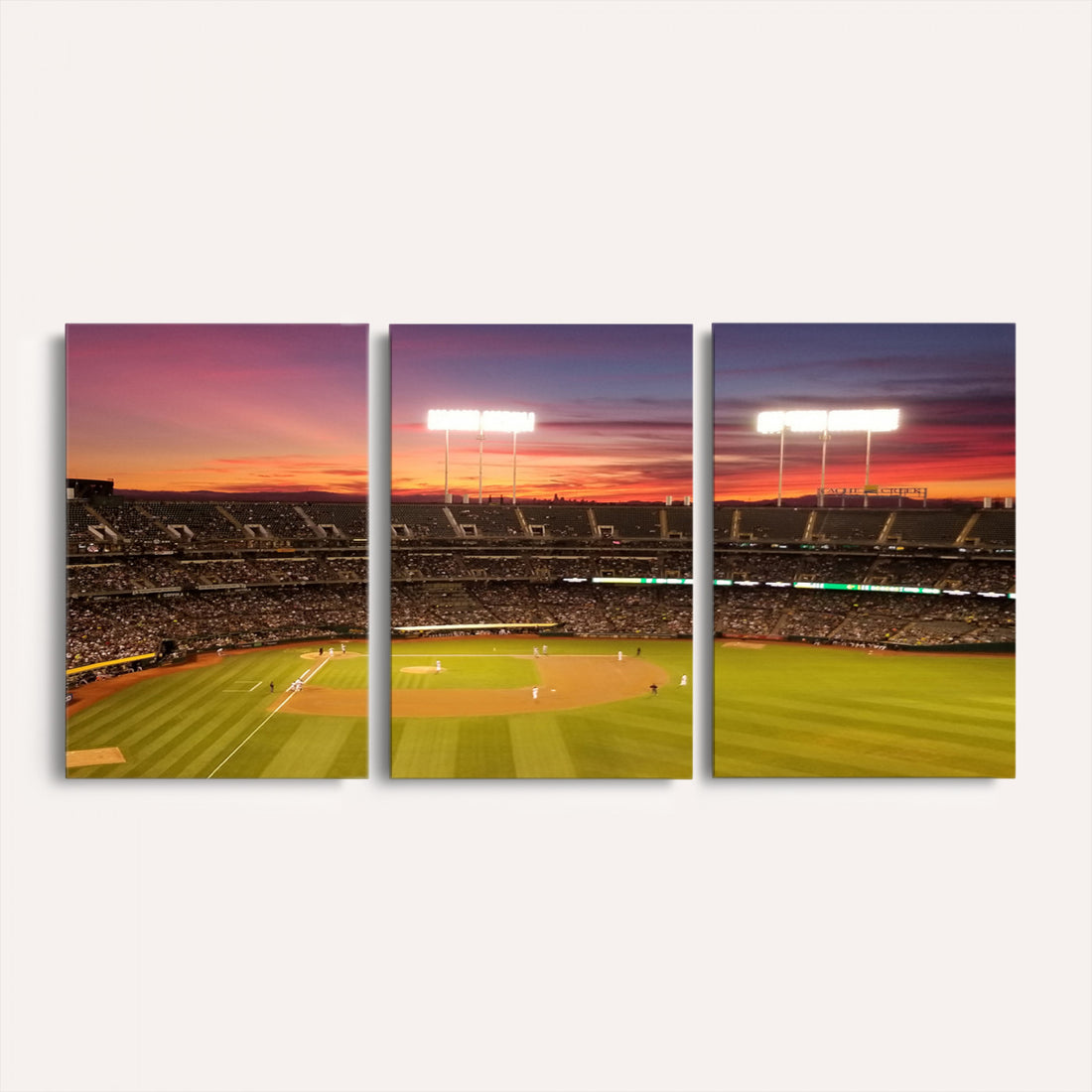 Oakland Athletics Baseball Team Print, Oakland Coliseum