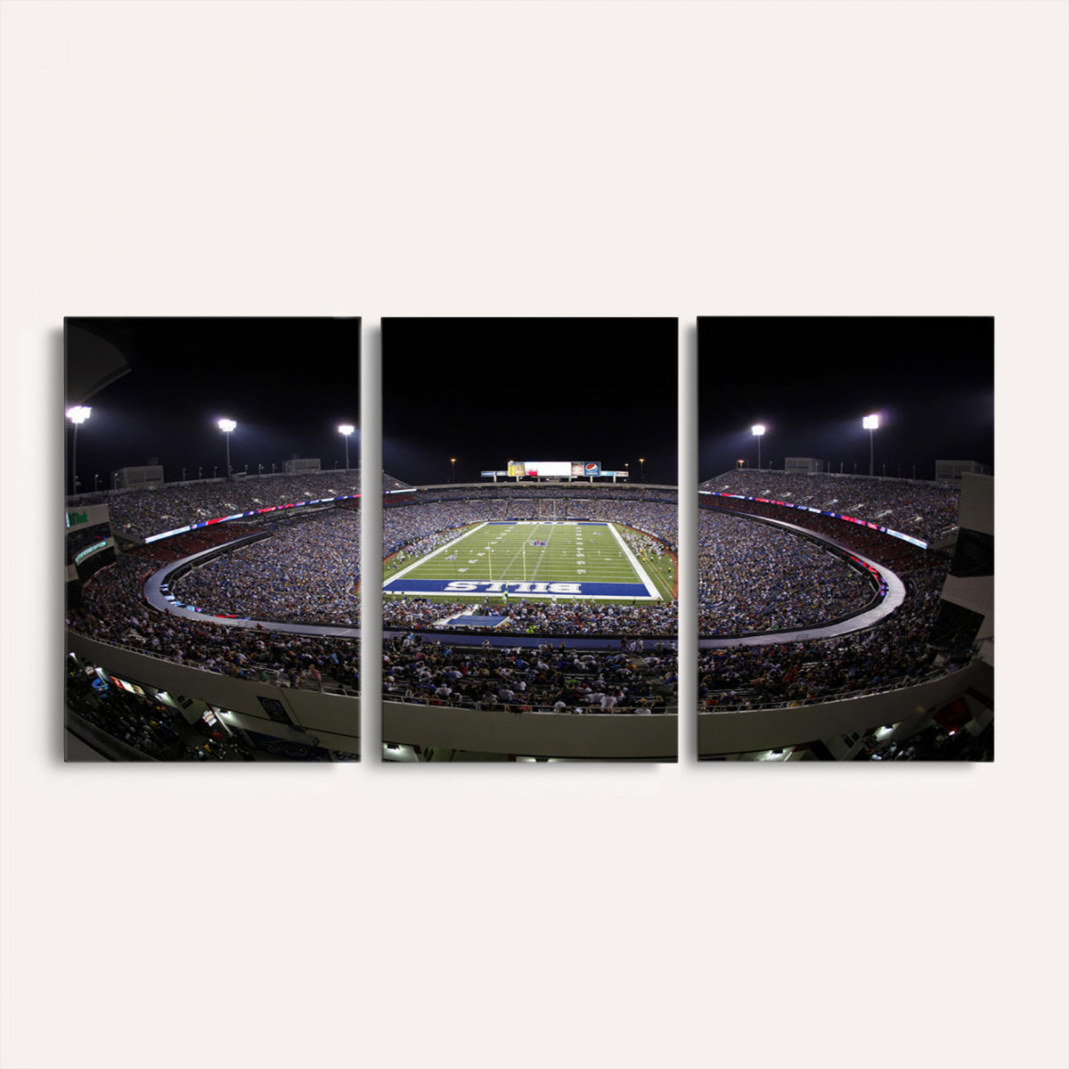 98546-MGV-CV-36X24 - Buffalo Bills NFL Football Team Print, Buffalo Highmark Stadium Wall Art