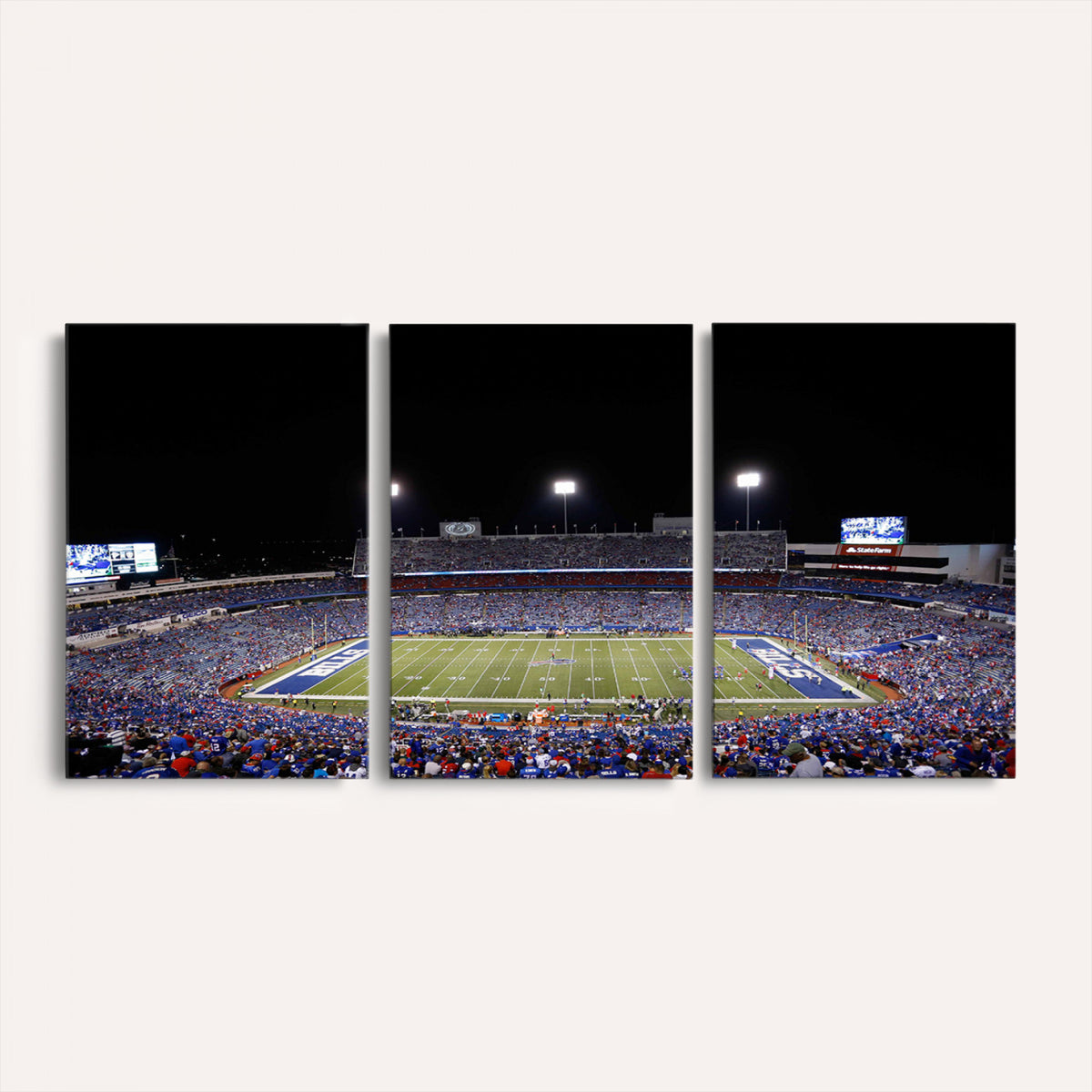 59036-MGV-CV-36X24 - Buffalo Bills Wall Art, Buffalo Bills Stadium Canvas Print for Sports Decor