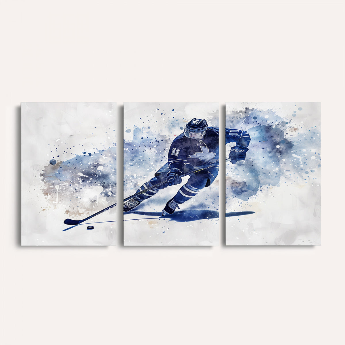 39795-MGV-CV-36X24 - Hockey Player Wall Art Canvas Print