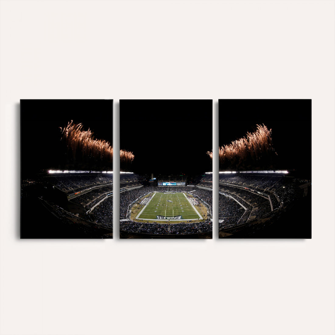 Eagles Field Stadium Wall Art, Philadelphia Eagles Football, Framed and Ready to Hang