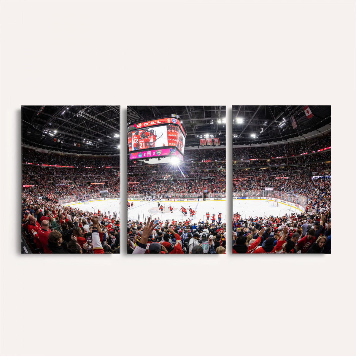 15750-MGV-CV-36X24 - Amerant Bank Arena Wall Art Canvas Print, Hockey Arena