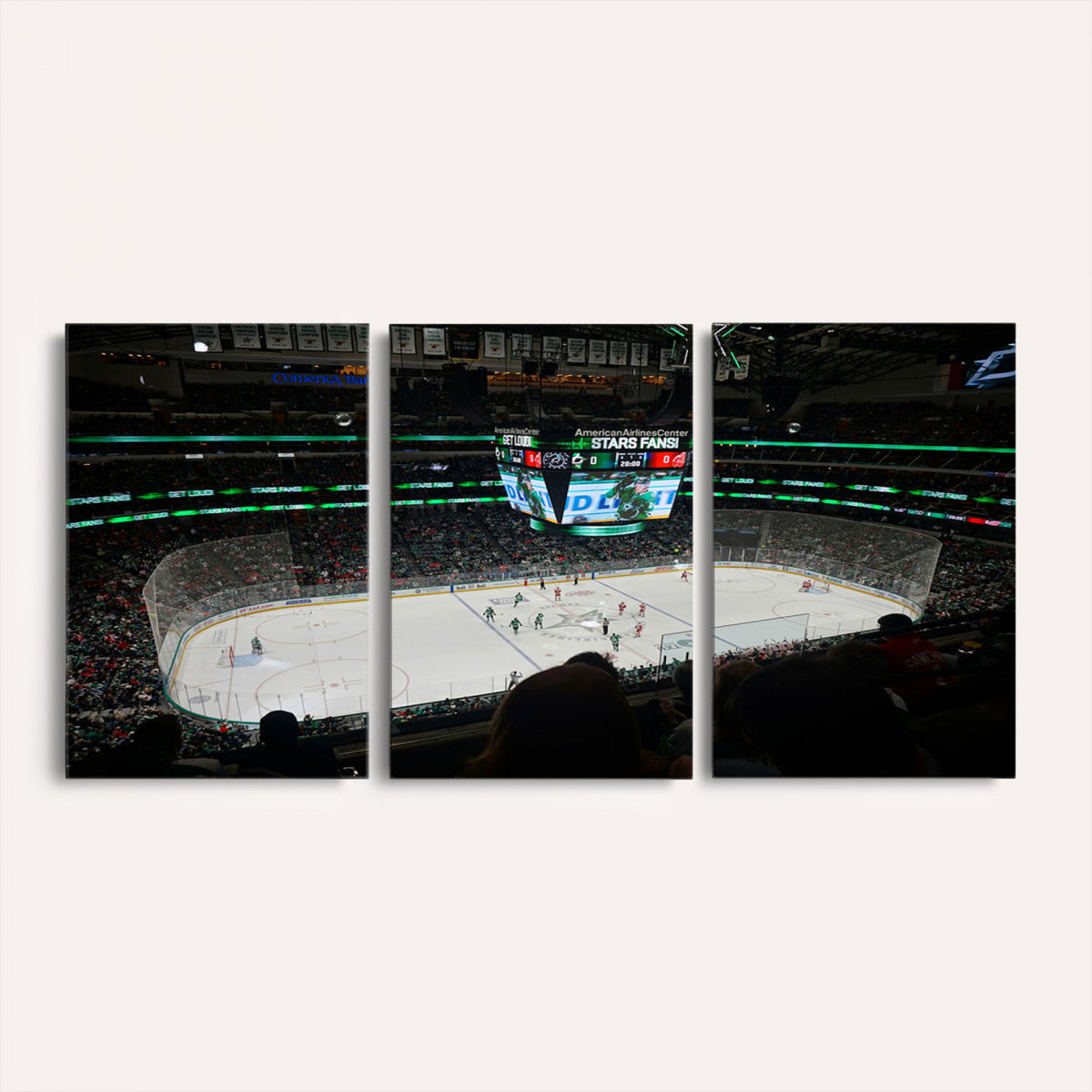 13876-MGV-CV-36X24 - American Airlines Center Dallas Stars Wall Art Canvas Print
