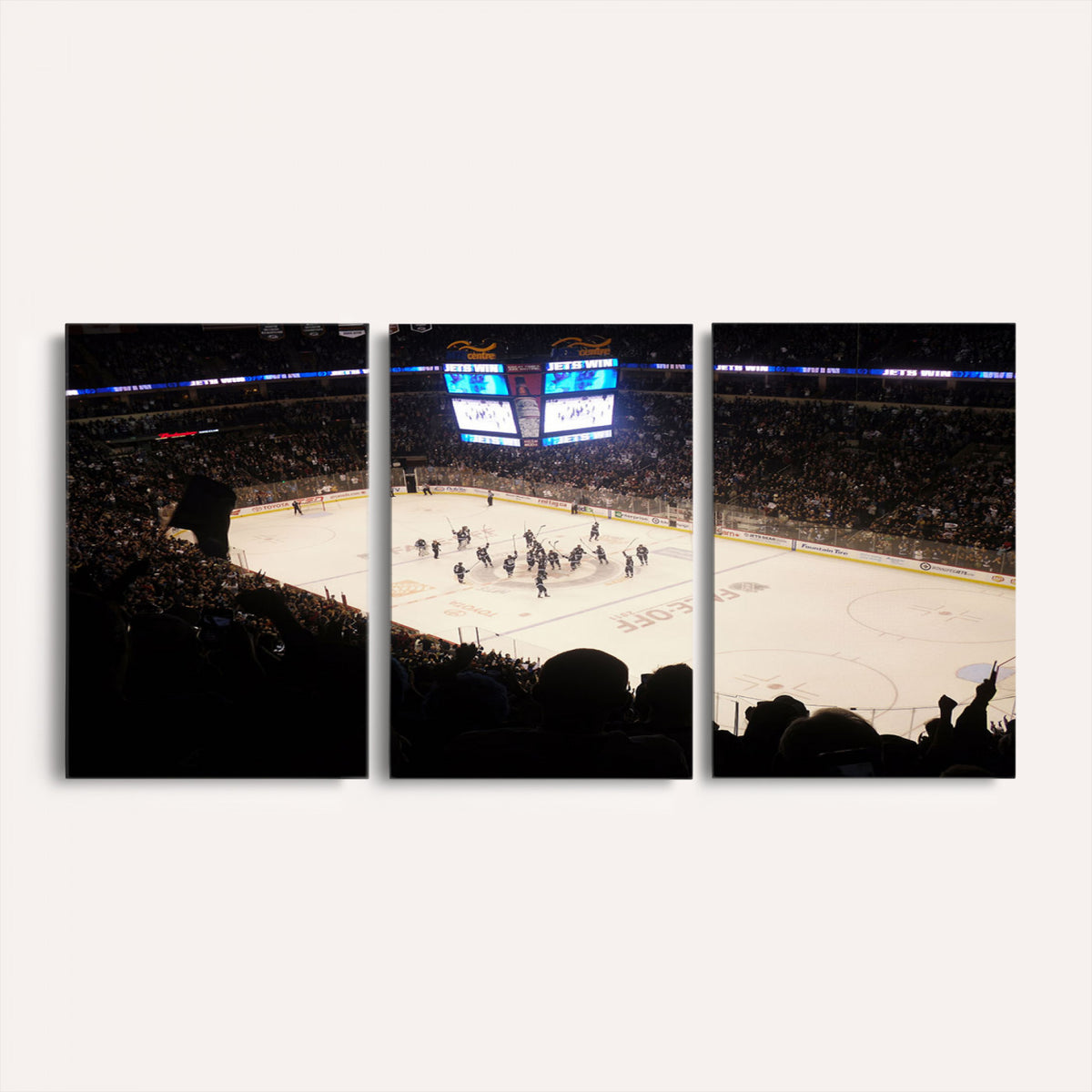 22497-MGV-CV-36X24 - Canada Life Centre Wall Art | Winnipeg Jets Hockey Team Print Canvas | Ready to Hang | Winnipeg Wall