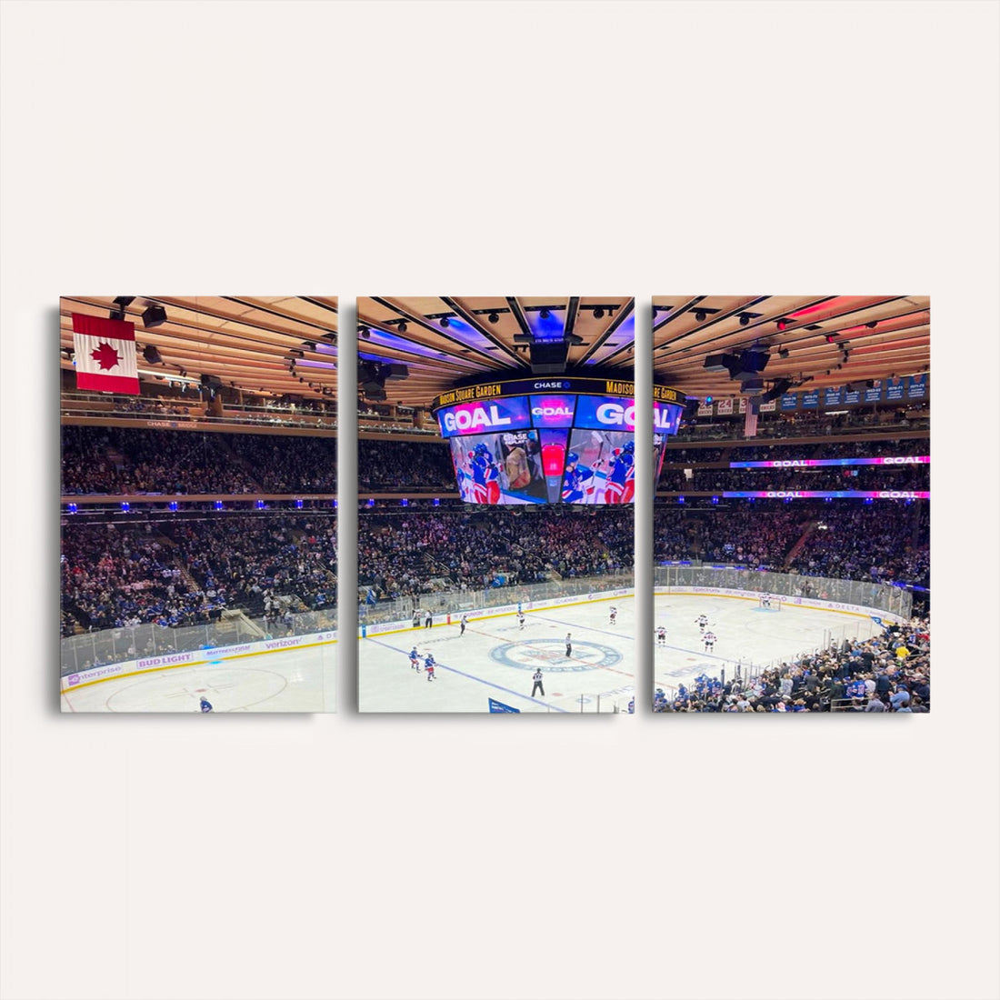 Madison Square Garden New York Rangers Hockey Stadium Wall Art Canvas
